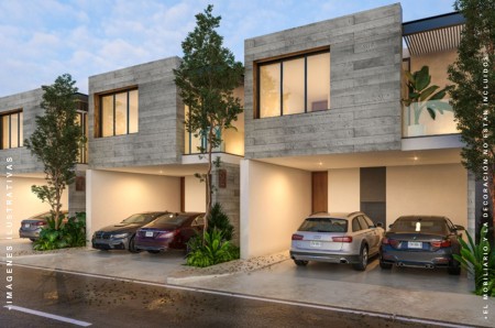 Casa en venta en Merida Temozon Norte de dos plantas con equipamiento